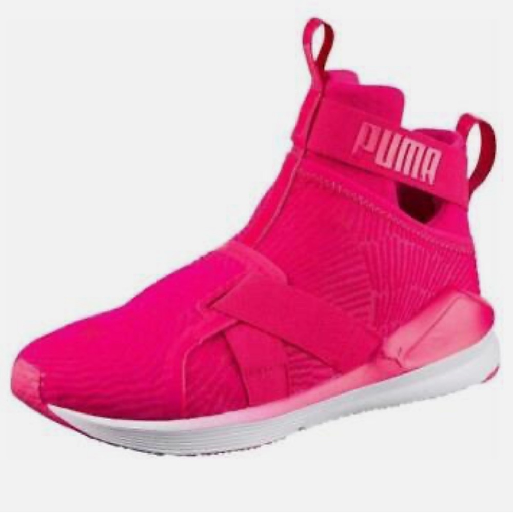 Pink Puma high tops